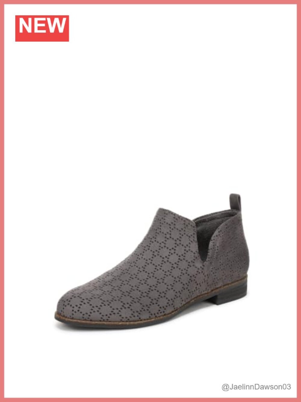 Sustainable Microfiber Slip-On Ankle Booties, Round Toe, Memory Foam,